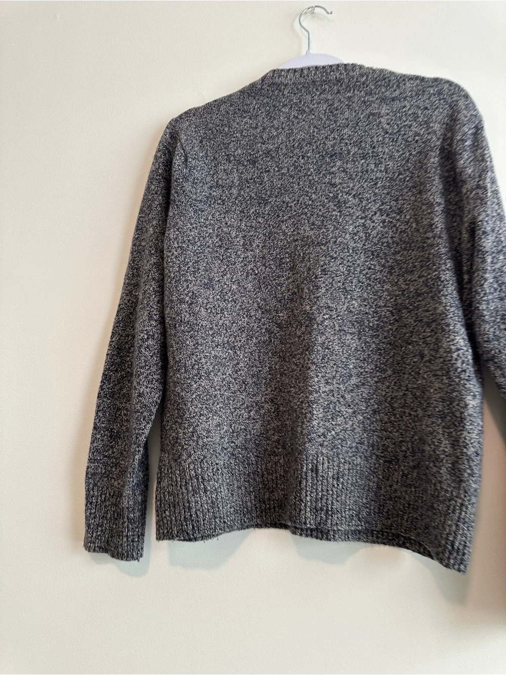 J. Crew Men's Gray Heather Crewneck Wool Sweater